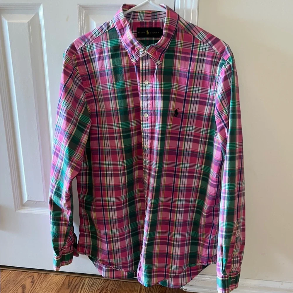 Ralph Lauren Multi Plaid Button Down Shirt